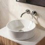 Gloss White Round Countertop Basin 388mm - Alaska