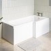 L Shaped Shower Bath Right Hand 1500 x 850mm - Lomax