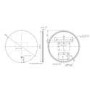 Round Backlit Heated Bathroom Mirror with Lights 800mm - Luna