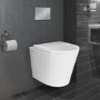 Matt White Soft Close Toilet Seat with Quick release - Verona