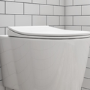 White Round Soft Close Toilet Seat - Alcor