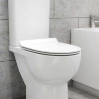 White Round Soft Close Toilet Seat with Quick Release - Venice