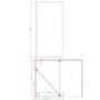 800mm Black Shower Screen for Wet Room & Walk In Shower – Corvus