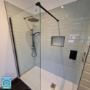 1100mm Black Shower Screen for Wet Room & Walk In Shower – Corvus