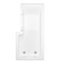 L Shaped Shower Bath with Front Panel & Bath Screen, Left Hand 1700 x 750mm - Yale