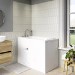 Small Deep Walk In Bath Left Hand with Front Panel & Integrated Seat 1210 x 660mm - Princeton