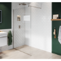 900mm Nickel Shower Screen for Wet Room & Walk In Shower - Live Your Colour