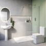 1000mm Chrome Shower Screen for Wet Room & Walk In Shower – Corvus