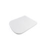 White Square Soft Close Toilet Seat with Quick Release - Boston