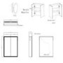 Double Door Chrome Bathroom Mirror Cabinet with Lights, Bluetooth Speaker & Demister 600 x 700mm - Ursa