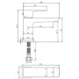 Detroit Wall Hung Basin With Matt Black Bottle Trap & Basin Mixer With Waste - Zana