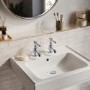 Chrome Basin Pillar Taps - Helston