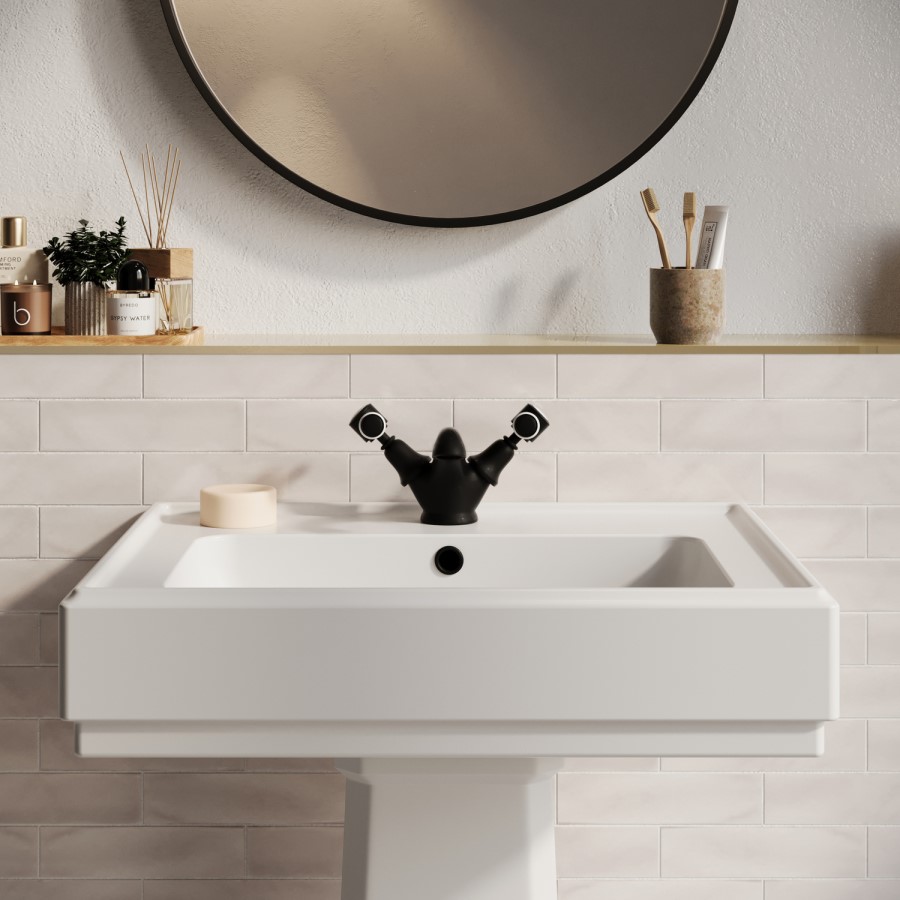 Black Basin Mixer Tap - Helston