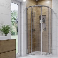 900x900mm Chrome 6mm Quadrant Shower Enclosure - Carina