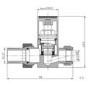 Beige Square Manual Straight Radiator Valves