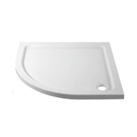 800x800mm Quadrant 45mm White Stone Resin Shower Tray – Pearl
