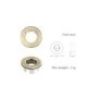 Brushed Brass Round Basin Overflow Cover - Arissa