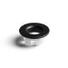 Matt Black Round Basin Overflow Cover - Arissa