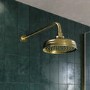 Brushed Brass 2 Outlet Wall Mounted Thermostatic Mixer Shower Set with Hand Shower - Cambridge