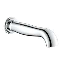Chrome Traditional Wall Mounted Bath Spout - Cambridge