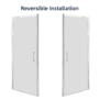 900mm Hinged Door Shower Enclosure 6mm Glass - Carina