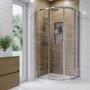 1000x800mm Chrome 6mm Glass Offset Quadrant Shower Enclosure - Carina