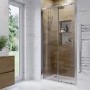1000mm Chrome Sliding Door Shower Enclosure 6mm Glass - Carina