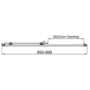 1000mm Chrome Sliding Door Shower Enclosure 6mm Glass - Carina
