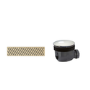 Brushed Brass 90mm Linear Waste Pack with Grill - Cascade
