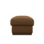 Brown Chenille Ottoman Storage Footstool - Caleb 