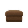 Brown Chenille Ottoman Storage Footstool - Caleb 