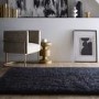 Shaggy Black Rug - 160 x 110 cm - Chicago - Origins