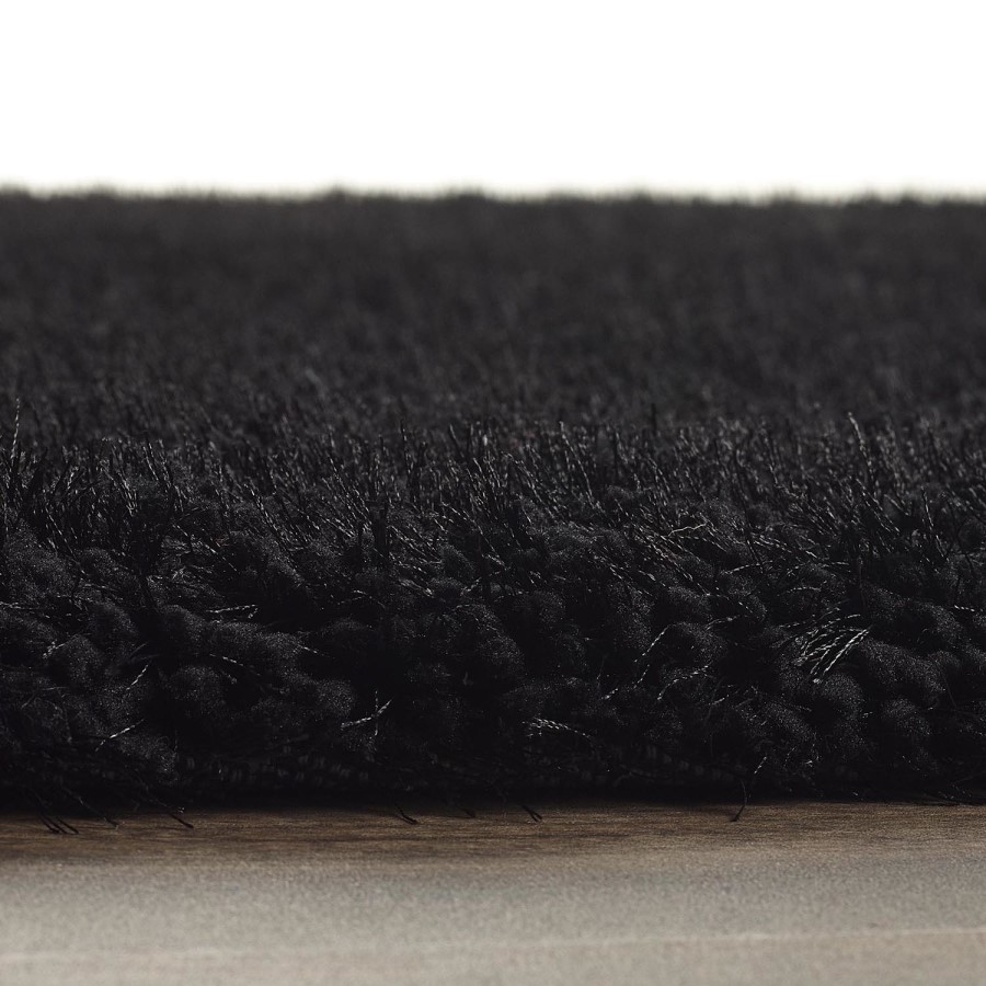 Shaggy Black Rug - 160 x 110 cm - Chicago - Origins