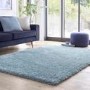 Shaggy Duck Egg Blue Rug - 160 x 110 cm - Chicago - Origins
