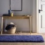 Shaggy Indigo Runner Rug - 200 x 67 cm - Chicago - Origins