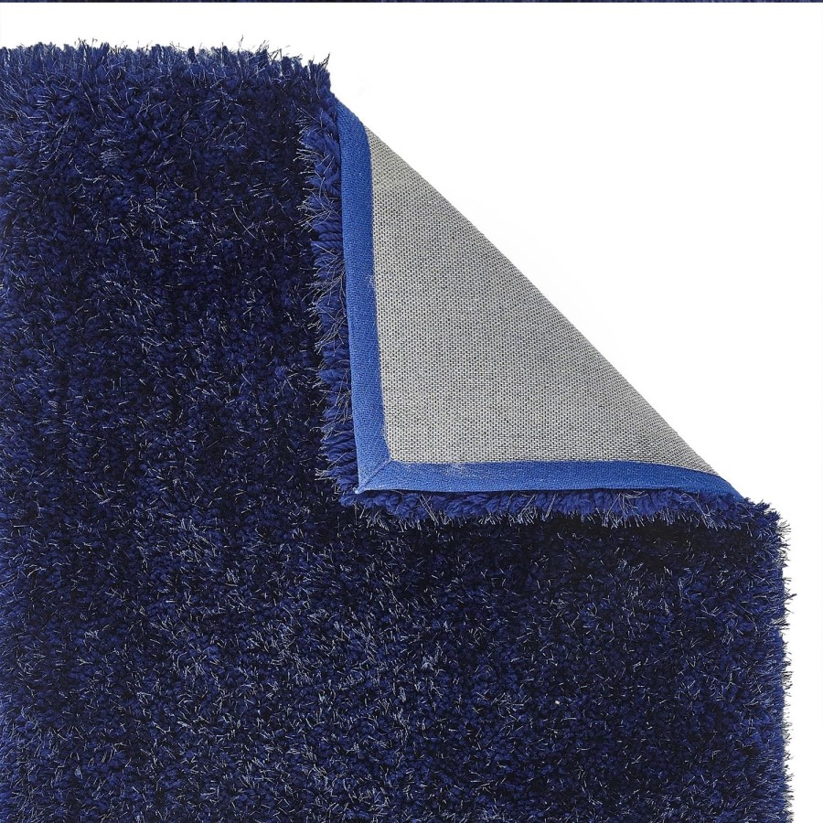 Shaggy Indigo Runner Rug - 200 x 67 cm - Chicago - Origins