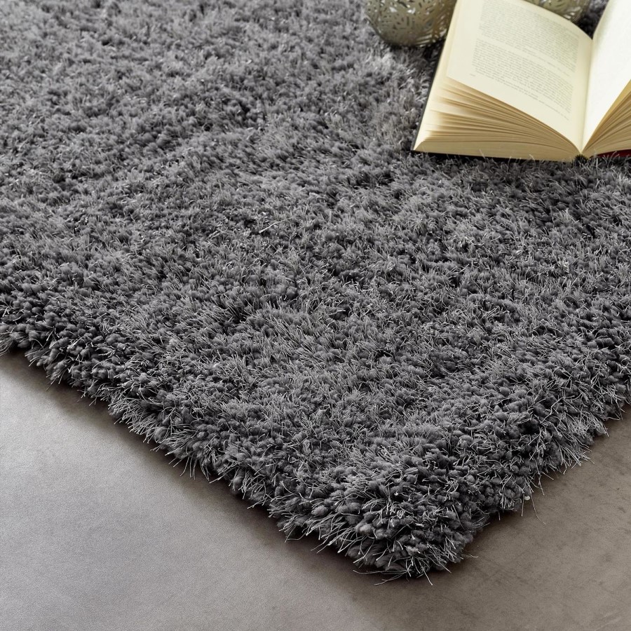 Shaggy Grey Runner Rug - 200 x 67 cm - Chicago - Origins