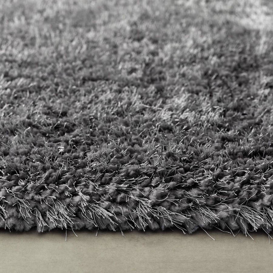 Shaggy Grey Runner Rug - 200 x 67 cm - Chicago - Origins