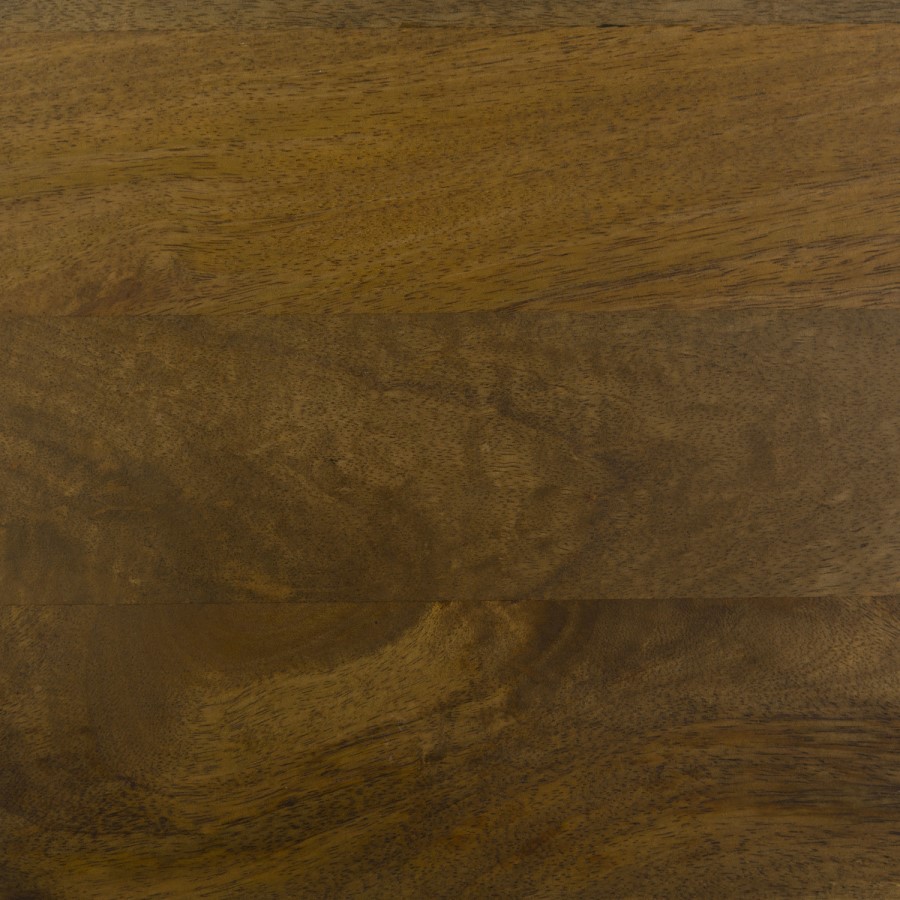 Mango Wood Round 2 Drawer Bedside Table - Full Assembled - Chakra