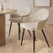 Set of 2 Beige Upholstered Dining Chairs - Colbie