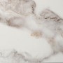 Large Rectangular Glass and White Marble Effect Coffee Table - Celine