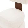 Cream Boucle Roll Back Dressing Table Chair - Cleo