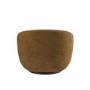 Caramel Brown Chenille Round Swivel Tub Chair - Celine