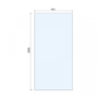 1000mm Brushed Bronze Shower Screen for Wet Room & Walk In Shower - Corvus