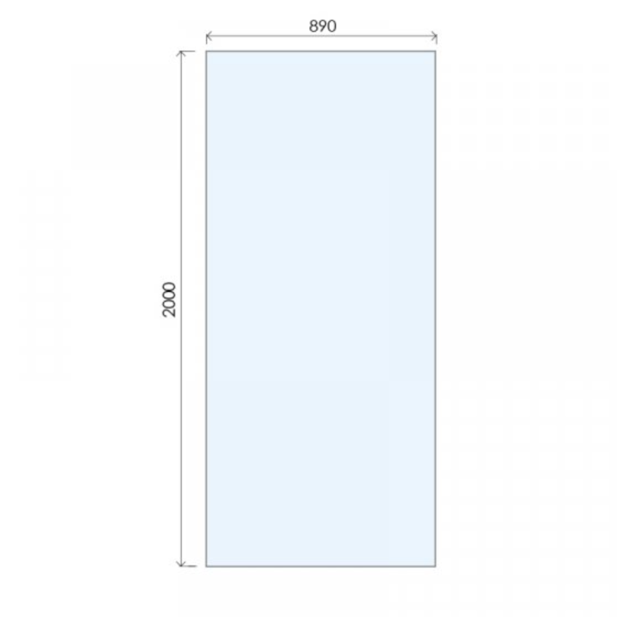 900mm Nickel Shower Screen for Wet Room & Walk In Shower - Live Your Colour