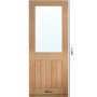 Internal Oak Half-Glazed Cottage Door with Clear Glass - Pre-Finished - 1981 x 686 x 35mm - Mexicano - Dalby