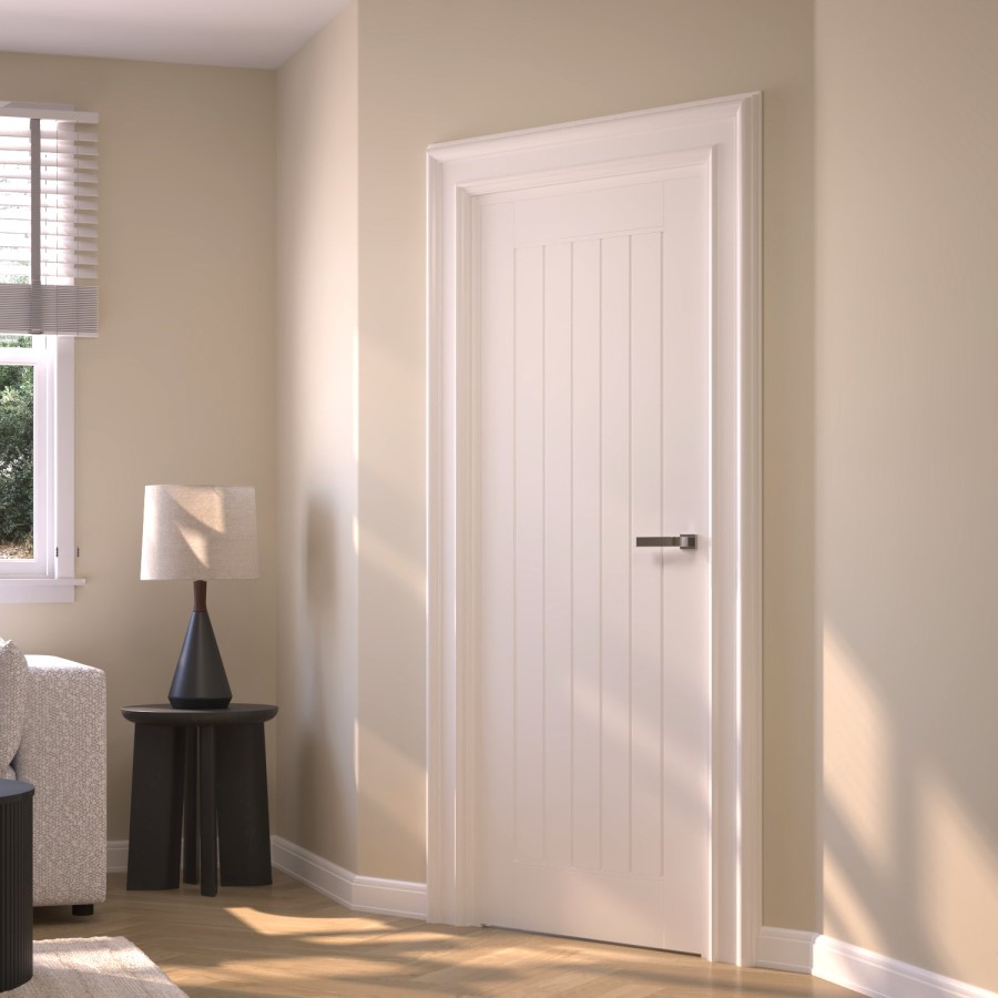 Internal White Primed Cottage Door - 1981 x 838 x 35mm - Mexicano - Dalby