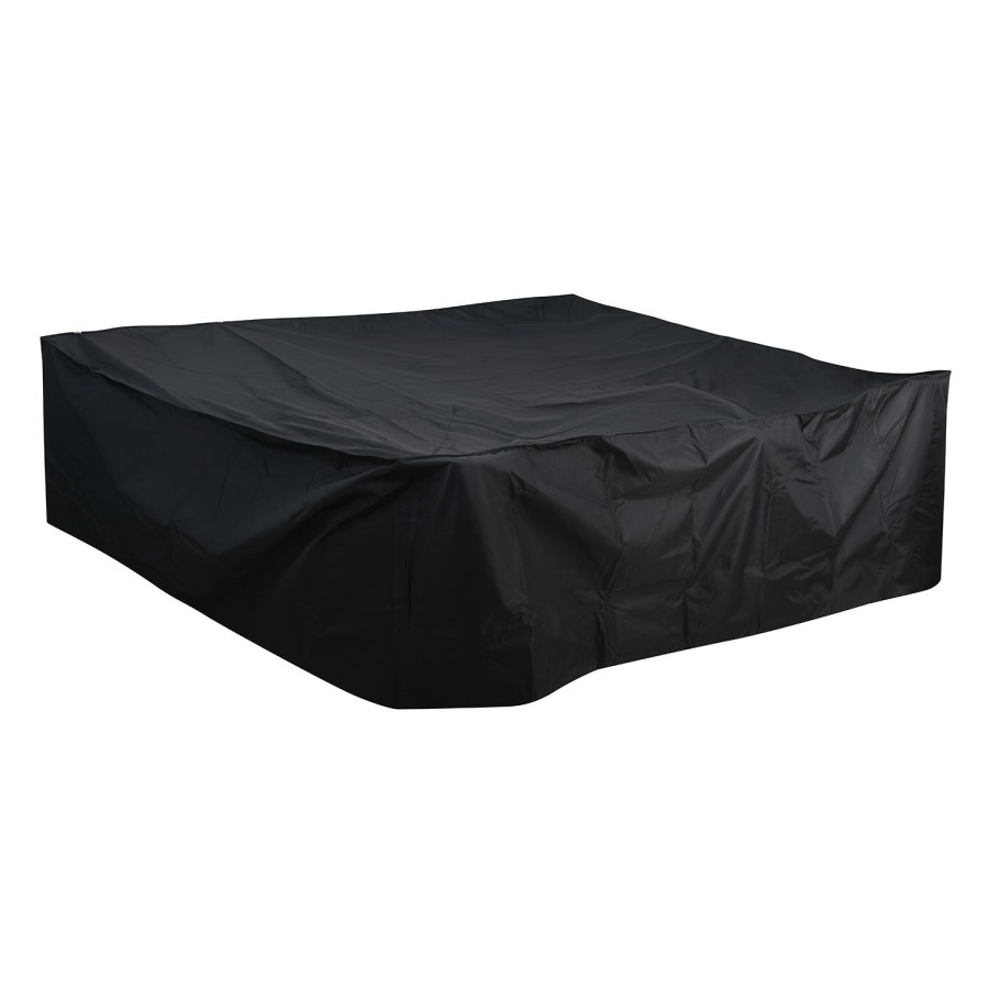 260 x 180 x 80cm Waterproof Black Garden Dining Set Furniture Cover