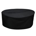 COV005 200 x 200 x 80cm Waterproof Black Garden Round Dining Set Furniture Cover