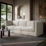 Cream Chenille 4 Seater Modular Sofa - Cameron